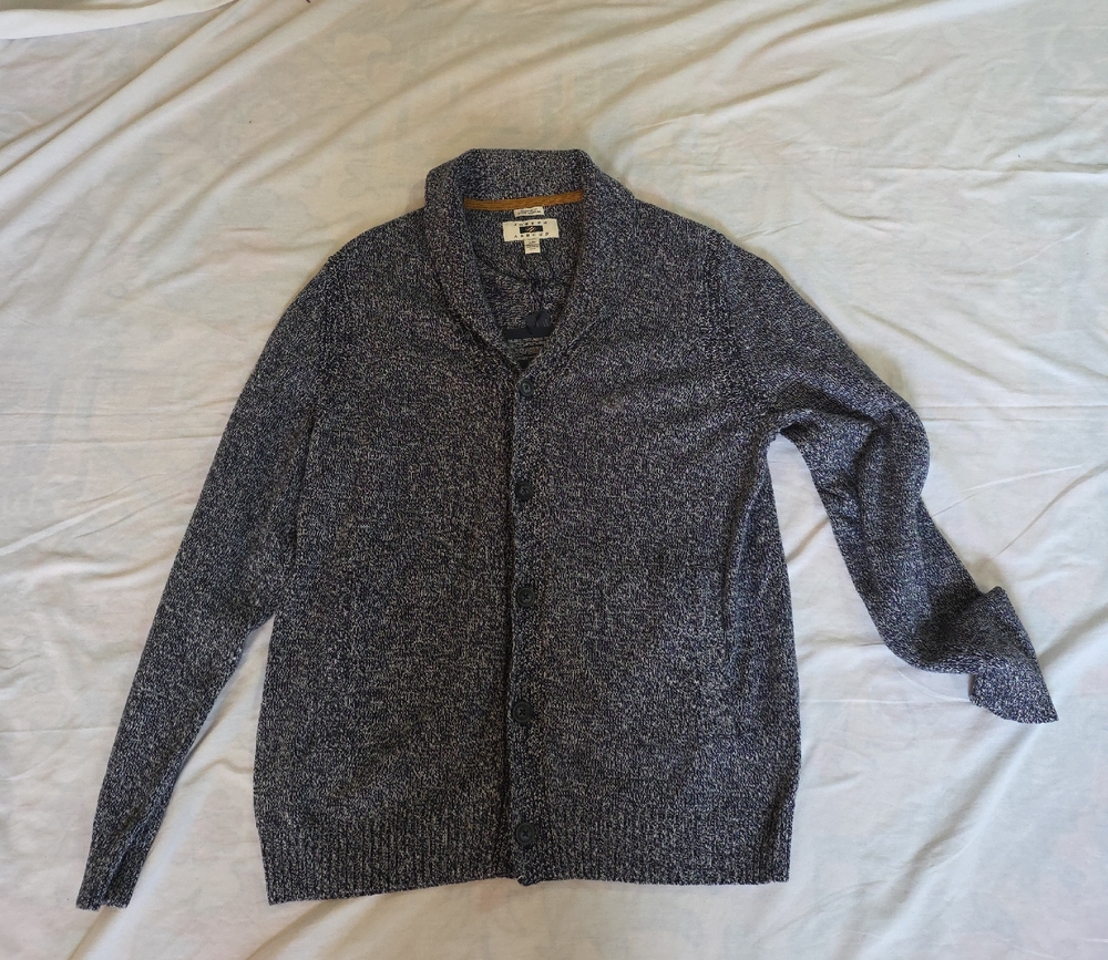 Joseph Abboud Navy Cardigan Sweater